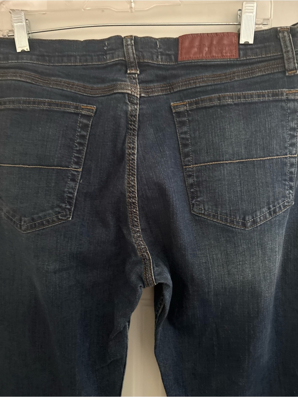 Wrangler Men's Dark Blue Relaxed Denim Jeans